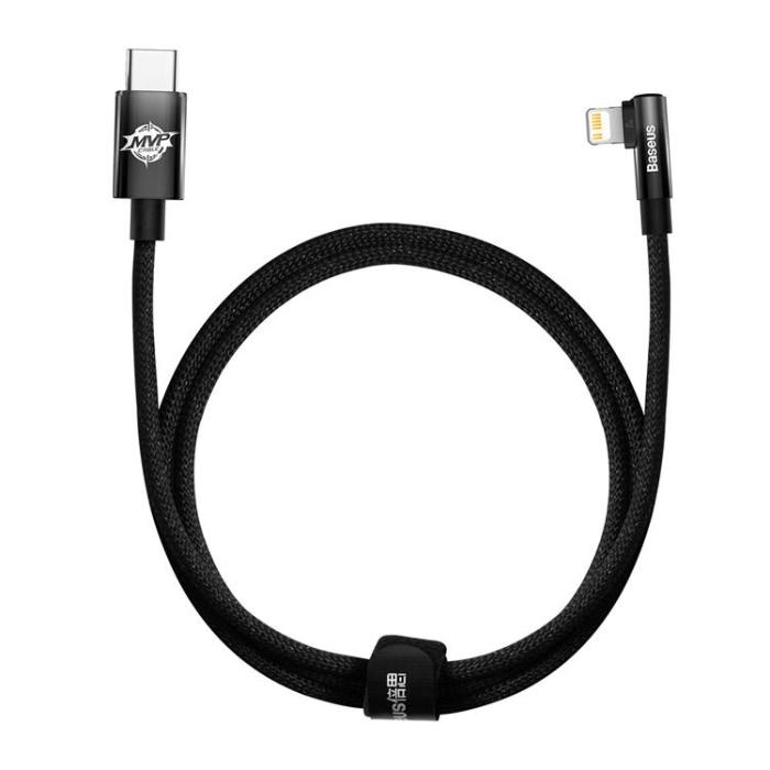 BASEUS - Baseus USB-C till Lightning kabel 20W 1m MVP 2 Vinklad