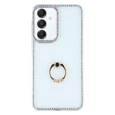 OEM - Samsung Galaxy S26 Plus Skal TPU + PC Rhinestone Kant - Glitter Transparent