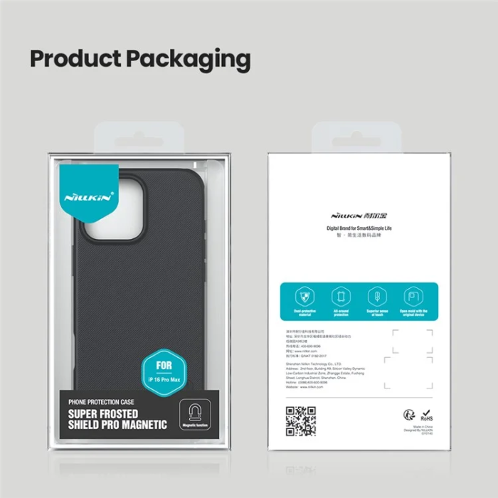 Nillkin - Nillkin iPhone 16 Pro Max Mobilskal MagSafe Frosted Shield Pro