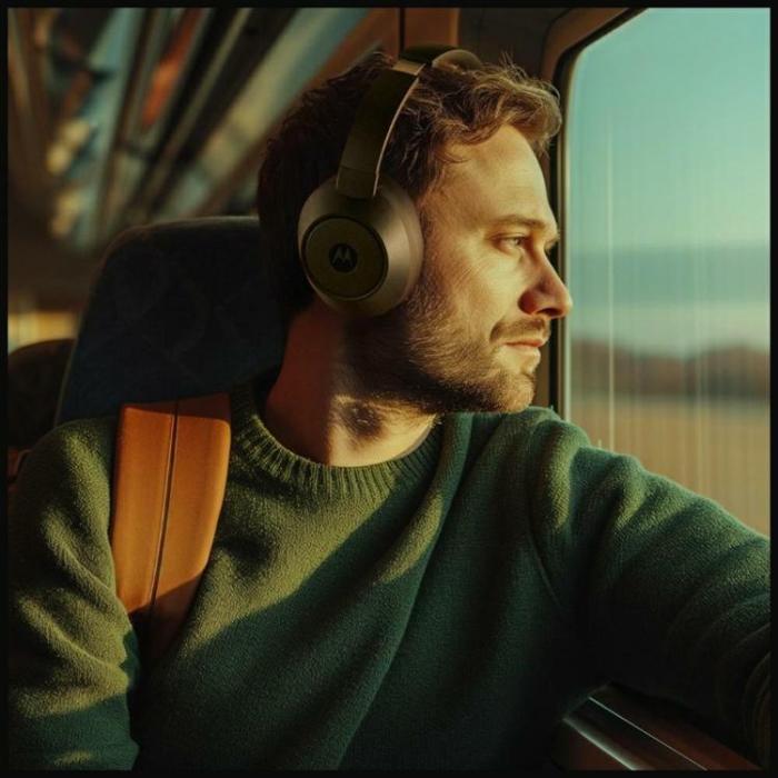 Motorola - Motorola Over-Ear Hörlurar Bluetooth ANC XT800 - Svart