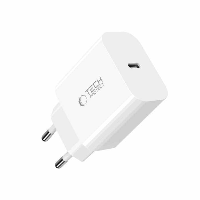 Tech-Protect - Tech-Protect Snabbladdare NC 20W 1-Ports PD 20W + Type-C Kabel