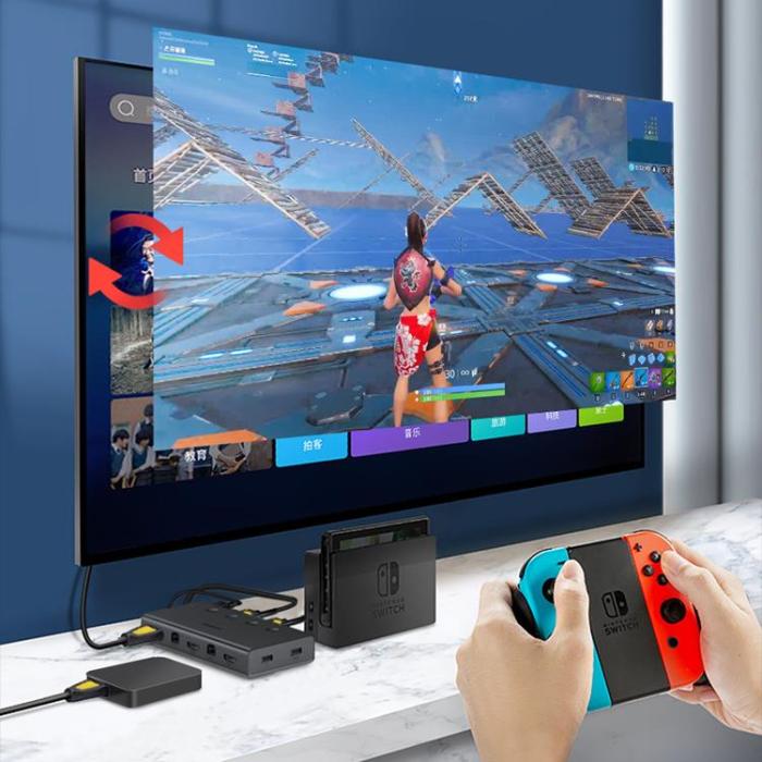 Ugreen - Ugreen 4-Portars HDMI KVM Switch - Svart