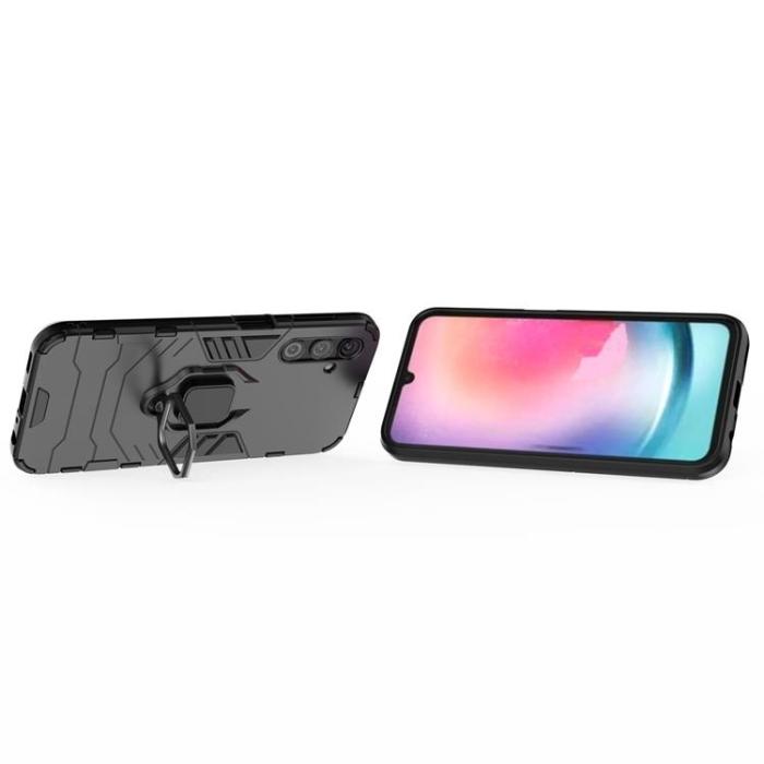 OEM - Galaxy A24 4G Mobilskal Magnetic Ring Hållare - Svart