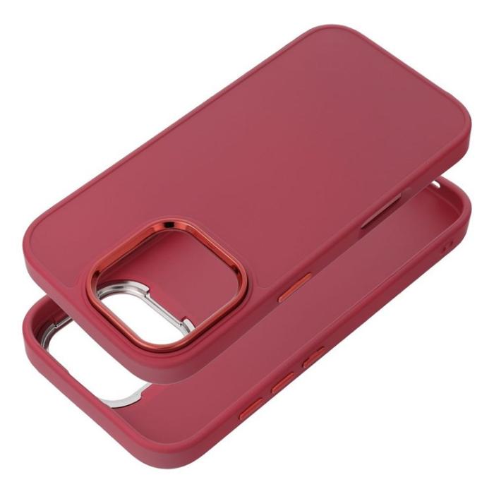 A-One Brand - Mobilskal För iPhone 18 Pro Max/17 Pro Max Frame - Burgundy