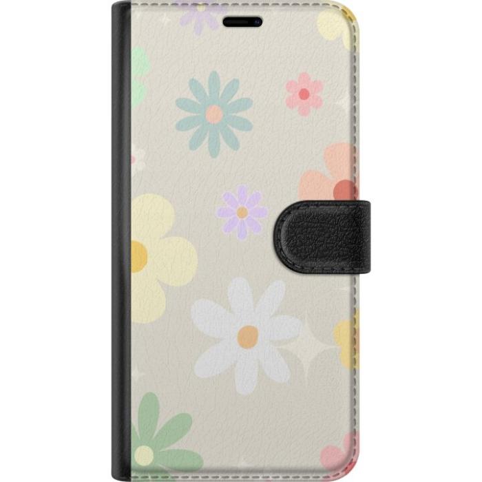 iSecrets - Plånboksfodral till Samsung Galaxy A10 med fejdande blommor