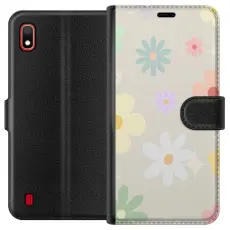 Gustaf - Pl&aring;nboksfodral till Samsung Galaxy A10 med fejdande blommor