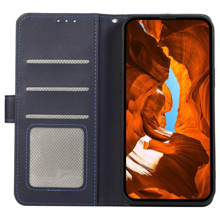 A-One Brand - Sony Xperia 1 VII Plånboksfodral RFID Läder - Marinblå