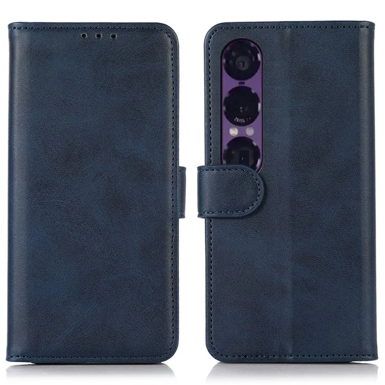 Sony Xperia 1 VII Plånboksfodral Cowhide Texture Läder | 2353 | AlltMobil