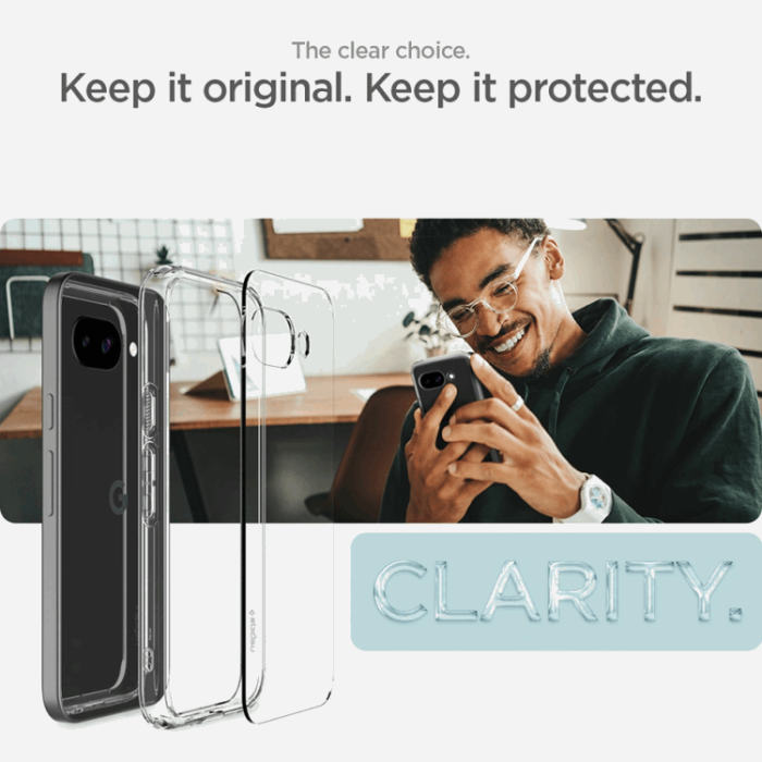 Spigen - Spigen Google Pixel 9a Mobilskal Ultra Hybrid - Crystal Clear
