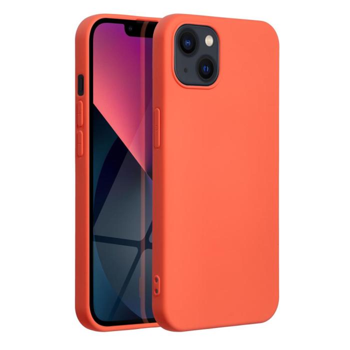 Forcell - Forcell iPhone 14 Skal Silikon Lite Mjukplast Rosa