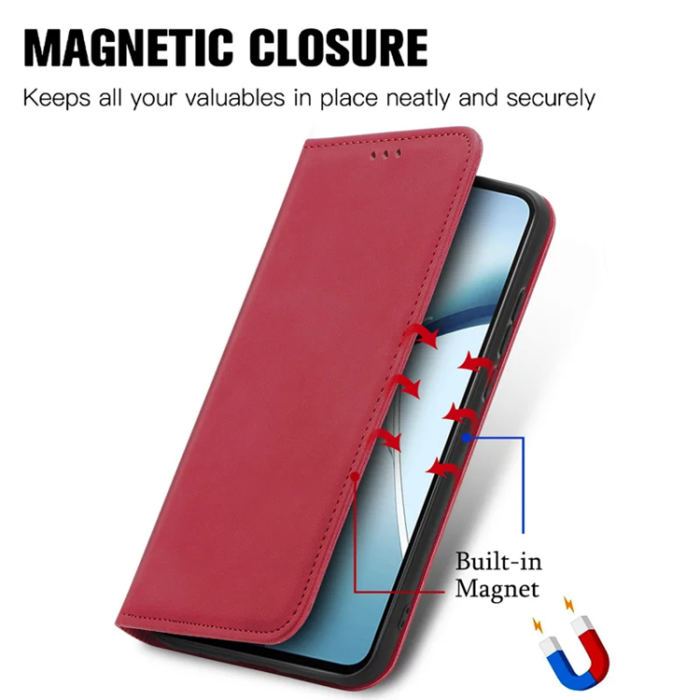 A-One Brand - Xiaomi 15 Ultra Plånboksfodral Magnetic Absorption - Röd