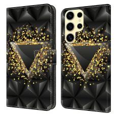 OEM - ABEEL Samsung Galaxy S26 Ultra Pl&aring;nboksfodral Konstl&auml;der St&auml;ll - Rhombus