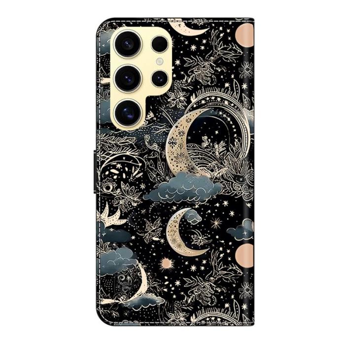 OEM - ABEEL Samsung Galaxy S26 Ultra Plånboksfodral Konstläder Ställ - Måne