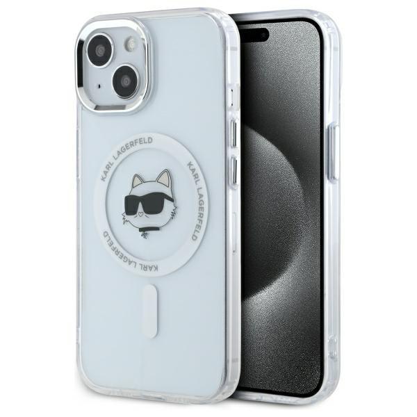 Karl Lagerfeld iPhone 15 Plus Mobilskal MagSafe IML Choupette Head - Vit | 2353 | AlltMobil