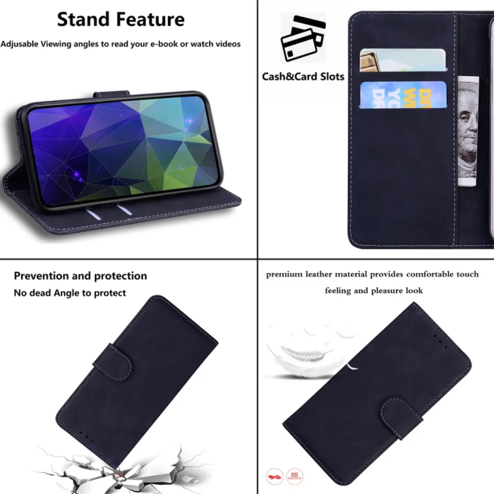 Taltech - iPhone 15 Plus Plånboksfodral Praktiskt - Svart