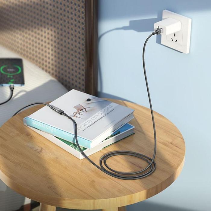 Hoco - HOCO USB-C - USB-C 3A Kabel 1.2m U107 Förlängning - Svart