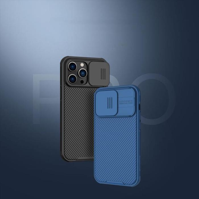 Nillkin - Nillkin iPhone 14 Pro Max Skal CamShield Pro (PC Och TPU) - Blå