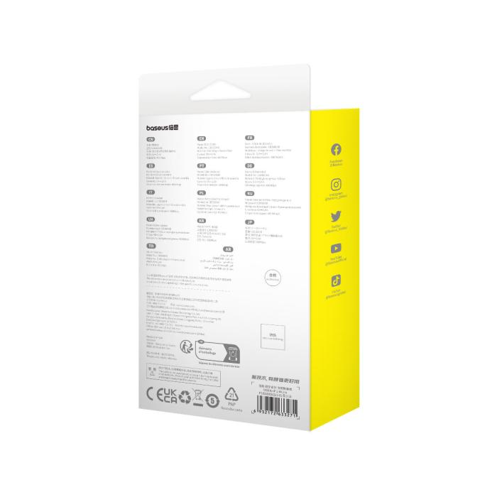 BASEUS - BASEUS USB-A till Lightning Kabel 2.4A 2m 480Mbps - Vit
