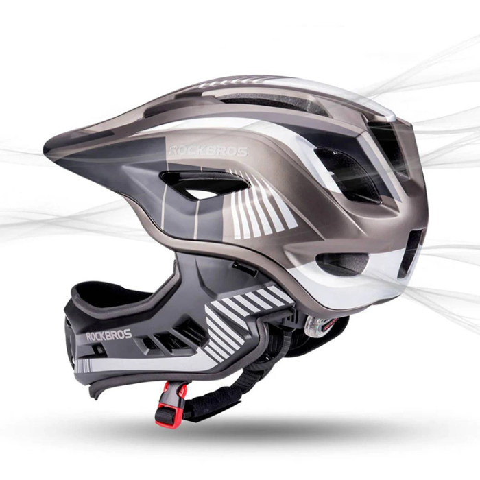 Rockbros - Rockbros Cykelhjälm Med Detachable Visor S - Grå