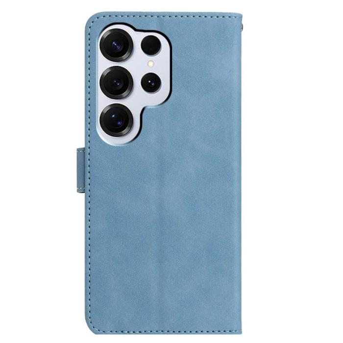 OEM - Samsung Galaxy S26 Ultra Fodral Konstläder Ställ - Ljusblå