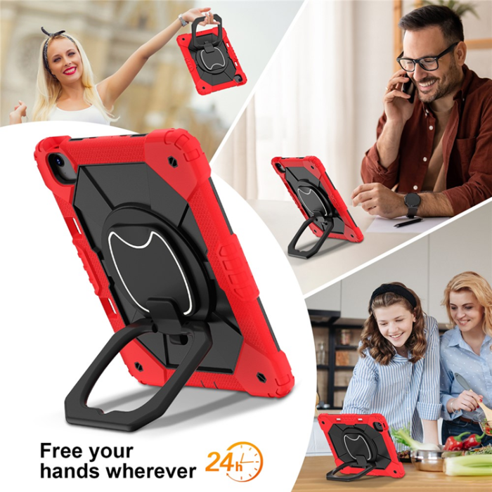 A-One Brand - iPad Air 13(2025/2024) Skal Kickstand - Röd/Svart