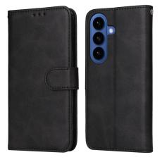 OEM - Samsung Galaxy S26 Plus Pl&aring;nboksfodral Konstl&auml;der Folio Flip - Svart