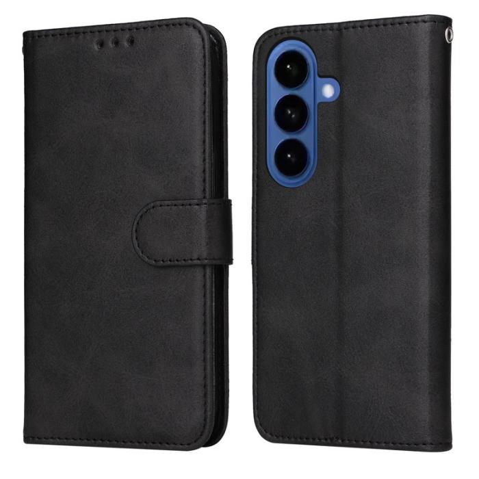 OEM - Samsung Galaxy S26 Plus Plånboksfodral Konstläder Folio Flip - Svart