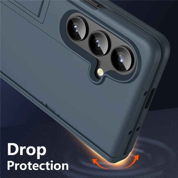 A-One Brand - Galaxy Z Fold7 5G Mobilskal Hård PC Anti-Drop with Kickstand - Grå