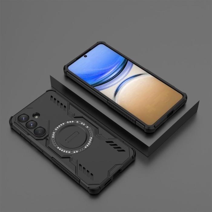 OEM - Mobilskal till Samsung Galaxy S26 Plus Magnetiskt Butterfly Armor PC + TPU Svart