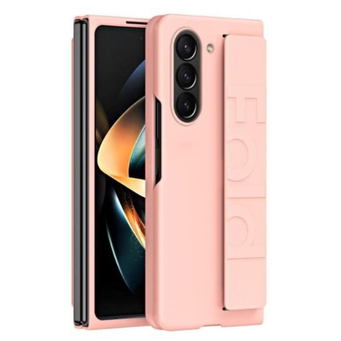 A-One Brand - Galaxy Z Fold 5 Mobilskal Wrist Strap - Rosa