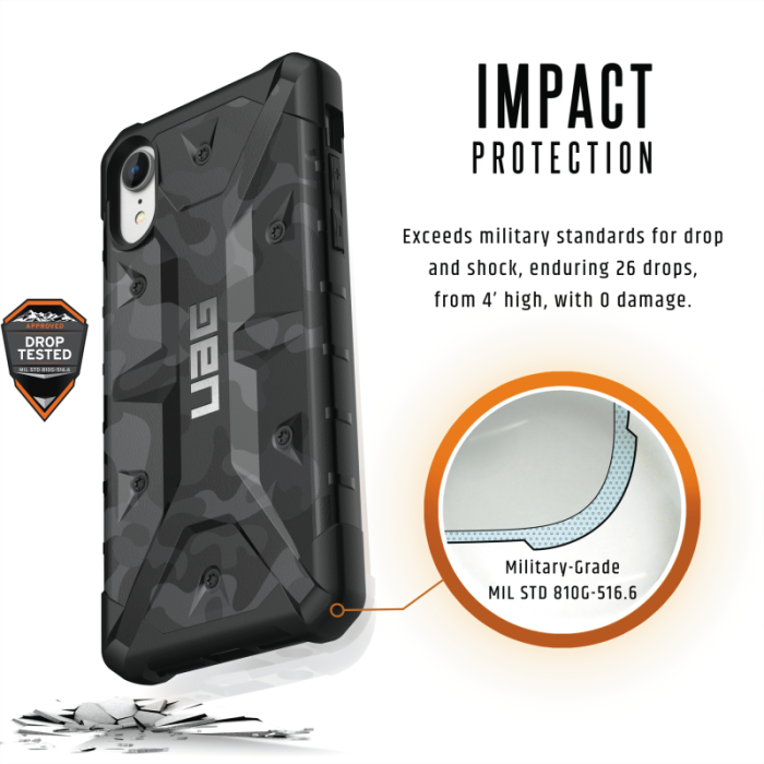 UTGATT5 - UAG Pathfinder Cover till iPhone XR - Midnight Camo