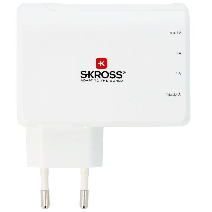 UTGATT5 - SKROSS 4-Port USB-laddare EU