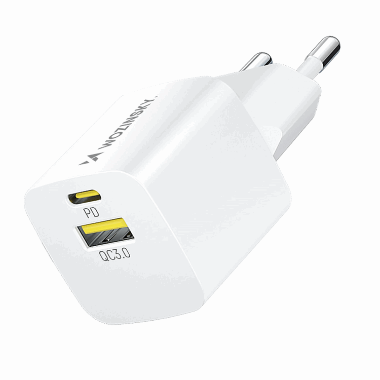 Wozinsky Väggladdare GaN USB-A/USB-C 33W - Vit | 505295 | AlltMobil