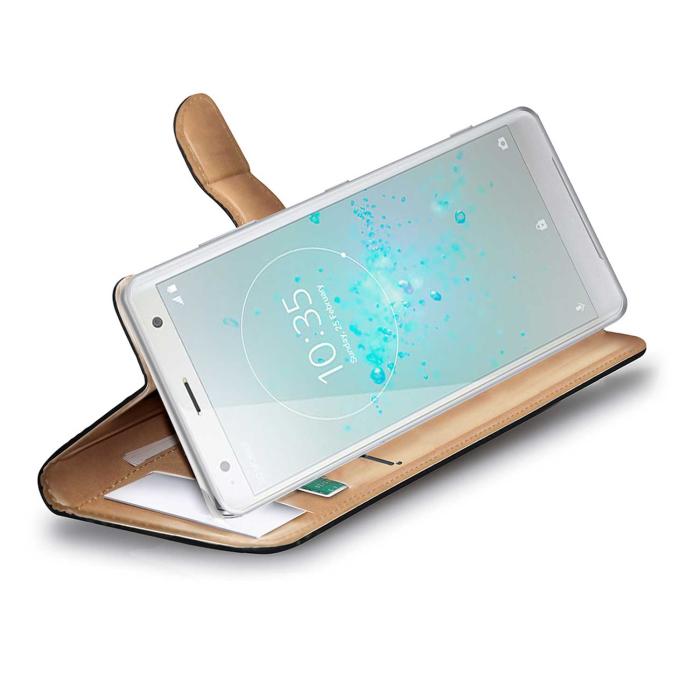 UTGATT5 - Celly Wallet Case Sony Xperia XZ2 - Svart