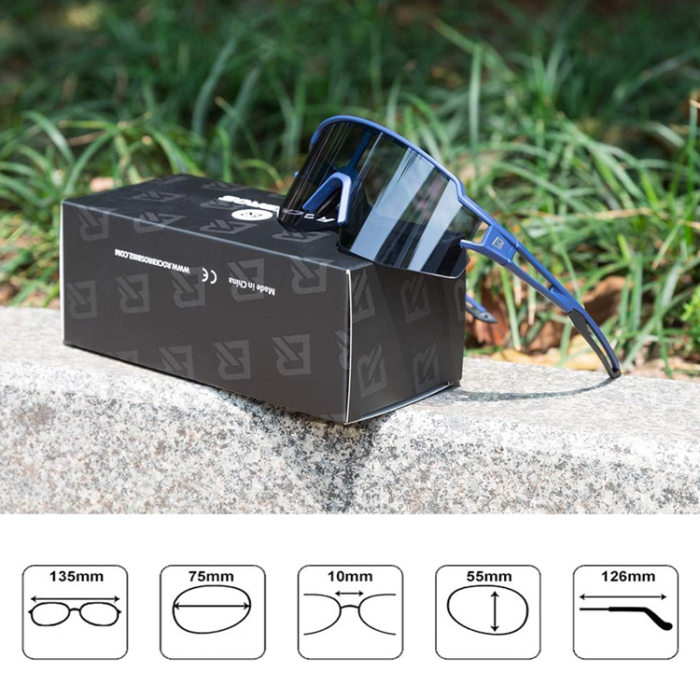 Rockbros - Rockbros photochromic UV400 Cykelglasögon - Blå