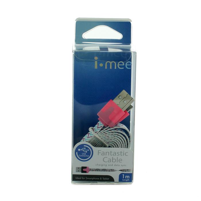 UTGATT5 - i-mee Fantastic Cable Micro-USB - Rosa