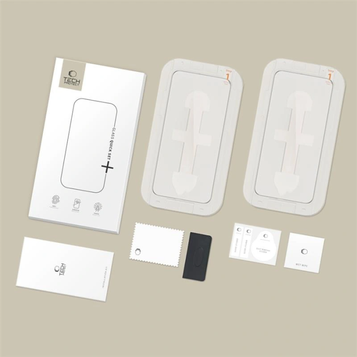 Tech-Protect - Tech-Protect [2-Pack] iPhone 15/16 Härdat Glas Skärmskydd Quick Set