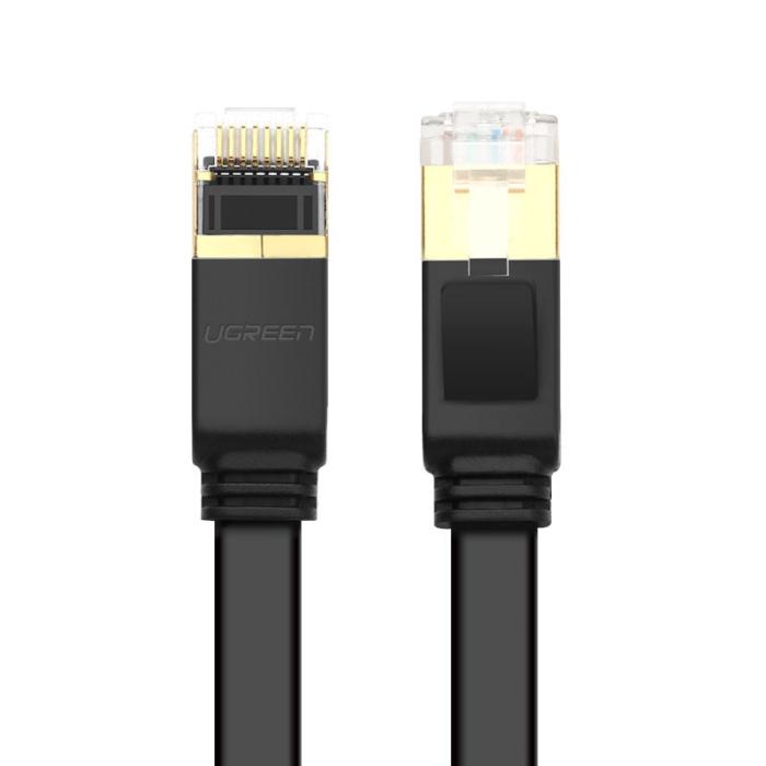 UTGATT5 - UGreen Ethernet Kabel RJ45 Cat 7 STP LAN 10 Gbps 1 m Svart