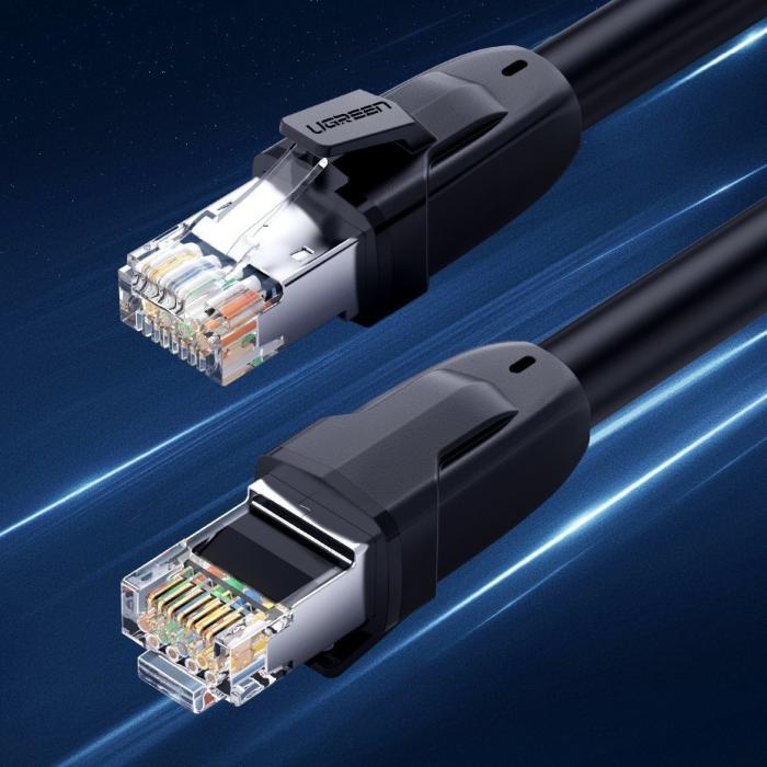 UTGATT5 - UGreen Ethernet Kabel RJ45 Cat 8 T568B 15 m Svart