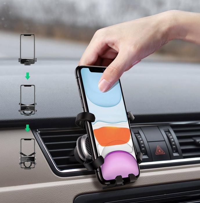 Ugreen - Ugreen Gravity Drive ventilation Bilhållare Svart