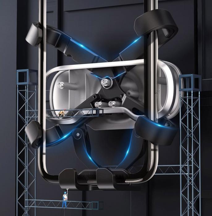 Ugreen - Ugreen Gravity Drive ventilation Bilhållare Svart