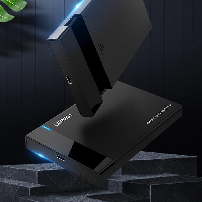 UTGATT1 - UGreen hard drive HDD SSD SATA 2,5 USB 3.2 USB Type C Svart