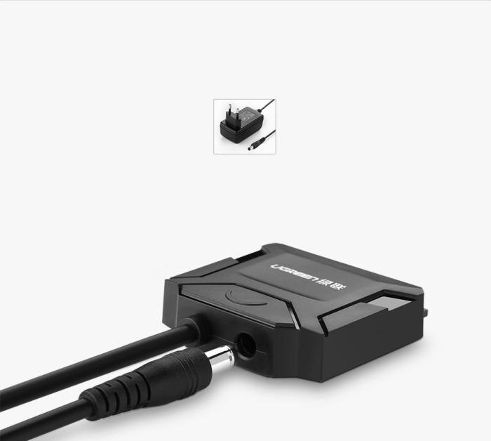 Ugreen - Ugreen HDD SSD USB 3.0 - SATA adapter Svart