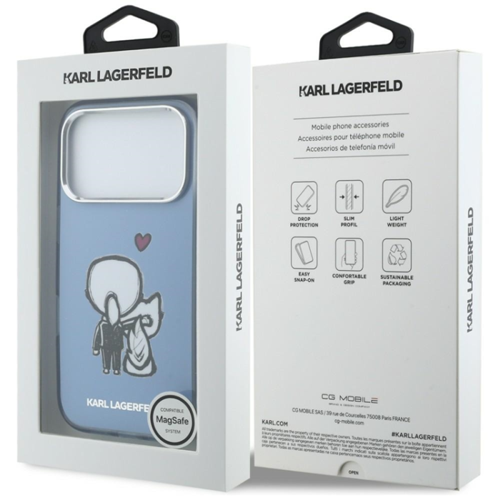 KARL LAGERFELD - Karl Lagerfeld Mobilskal För iPhone 17 Pro Max Magsafe Karl & Choupette Back