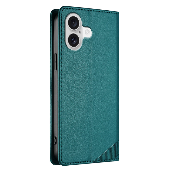 A-One Brand - iPhone 17 Plånboksfodral Punk Style Imprinted - Mörkgrön