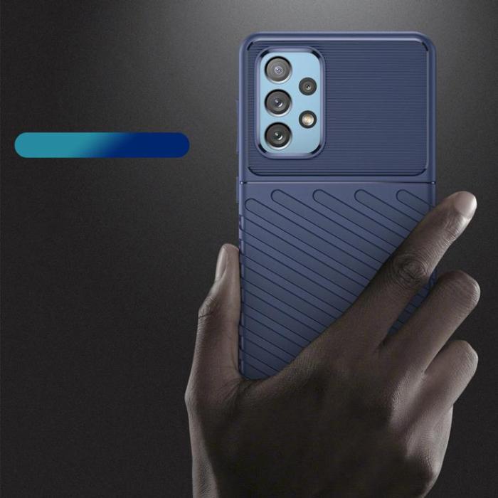 OEM - Galaxy A73 Thunder Flexible Skal - Blå