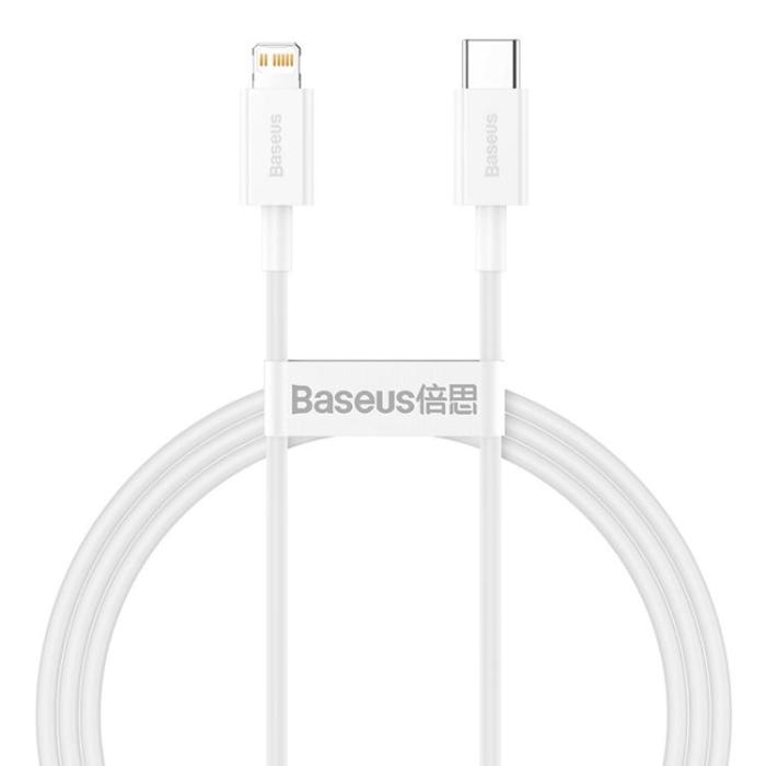 BASEUS - Baseus Superior USB-C till Lightning kabel 20 W 1m - Vit