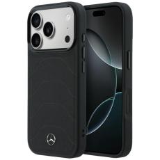 Mercedes - Mercedes Mobilskal F&ouml;r iPhone 17 Pro Max MagSafe Mesh with Bow Line - Svart
