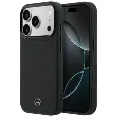 Mercedes - Mercedes Mobilskal F&ouml;r iPhone 17 Pro Max MagSafe Mesh with Bow Line - Svart