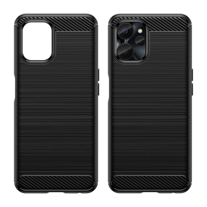 OEM - Realme 10 5G/9i 5G Skal Carbon Silicone Flexible - Svart